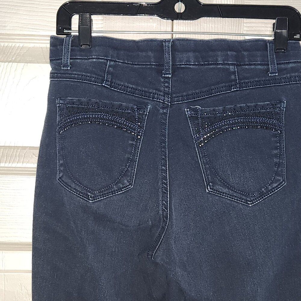Gloria Vanderbilt Bling Pocket Slimming Jeans Size 6P - Picture 2 of 5